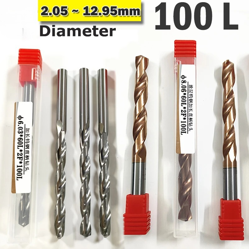 Cnc Bits - Wiertło kręte z chwytem prostym 100L