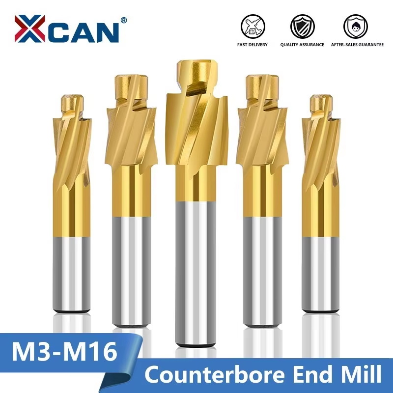 End Mill Set - XCAN Frez M3-M16 Frez z pogłębiaczem