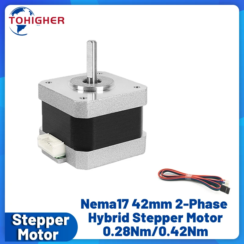 Stepper Motor Nema17 - Silnik krokowy Nema17 42, 4-przewodowy, 0.28Nm/0.42/0.56Nm/0.7Nm,
