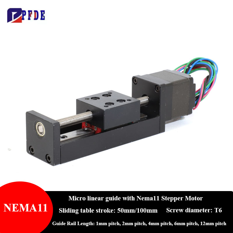Linear Rod 8Mm - Silnik krokowy NEMA11 Mini liniowy prowadnik