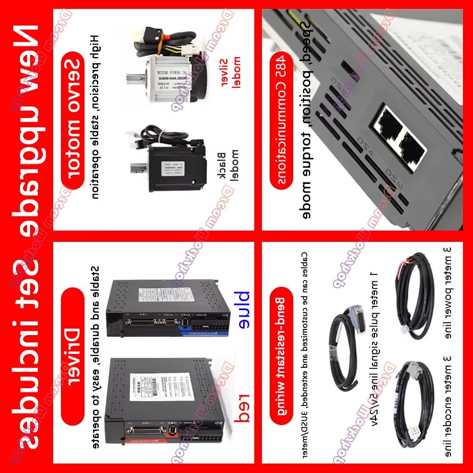Zestaw serwonapędu 1KW/1.5KW/2 – Servo Motor recenzja i cena